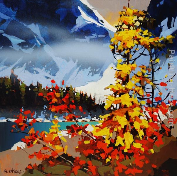 Fall's Fever in Tonquin painting - Michael O'Toole Fall's Fever in Tonquin art painting